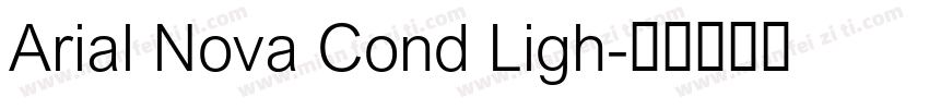 Arial Nova Cond Ligh字体转换